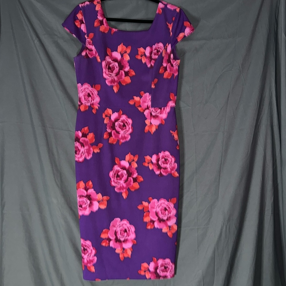 Purple floral dress - Picture 1 of 11